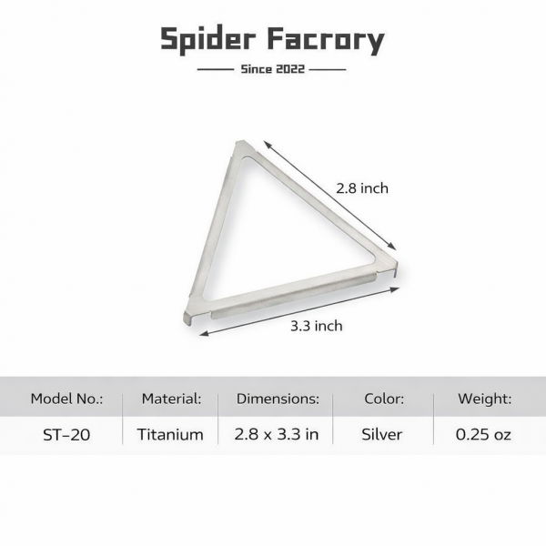 Titanium Tri-Pod Stove Stand – Moka Pot & Cookware Support for Soto/Optimus/Evernew