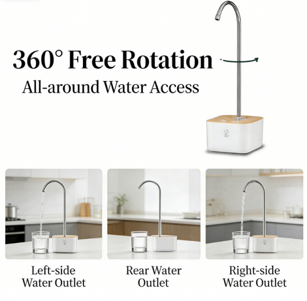 MINGZHAN USB Rechargeable Water Dispenser Pump