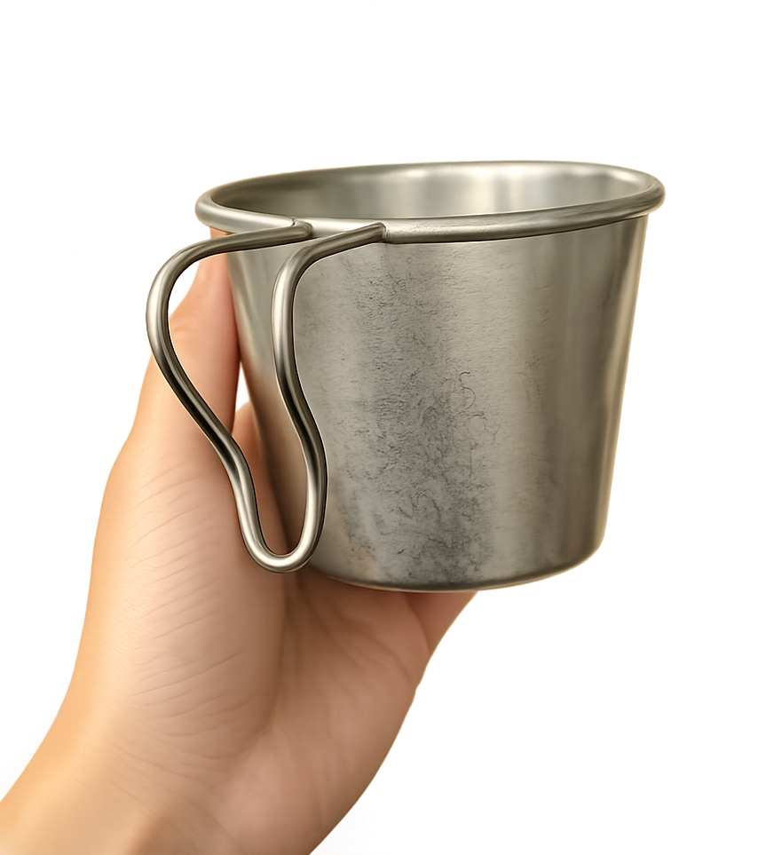 Vintage Sierra Cup outdoor scene
